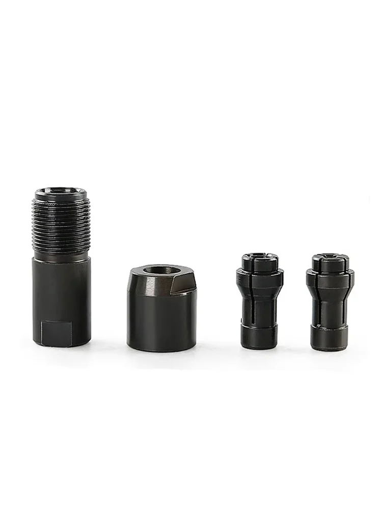 3/6mm Angle Grinder to Straight Chuck Adapter Metal Wood Stone Grinding Polishing Compatible Rotary Tools Duty Conversion Kit