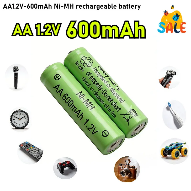 AA1.2V-600mAh Ni-MH rechargeable battery/suitable for/flashlight/shaving razor/camera/remote control/toy/mini fan