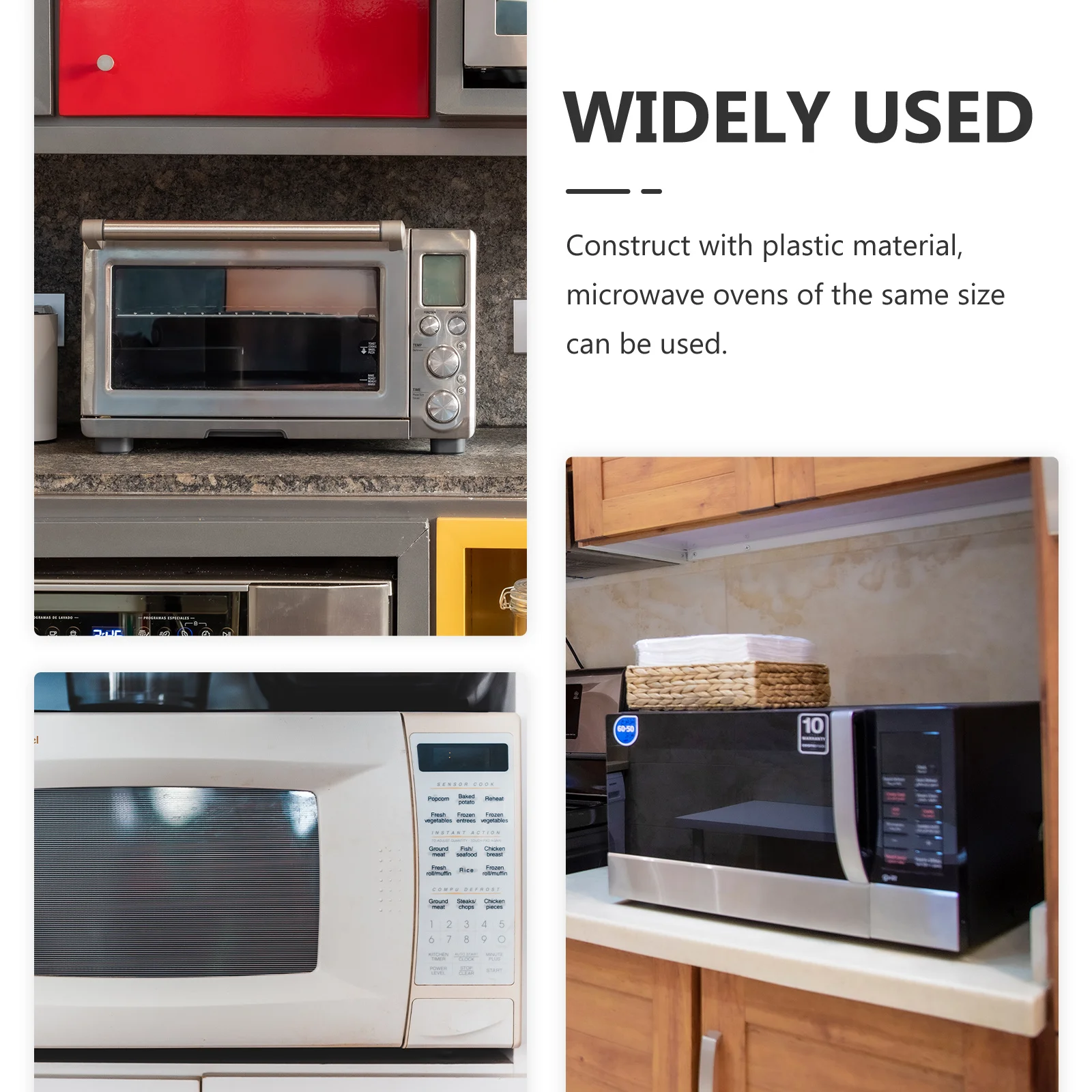 

3Pcs Microwave Oven Turntable Ring Corrosion Resistant Round Tray Holder Wheel Ring for Rotation Turntable Holder