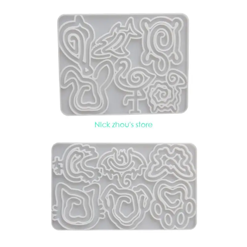 E15E Reusable Silicone Craft Mold For Making Animal Shaped Paper Clip