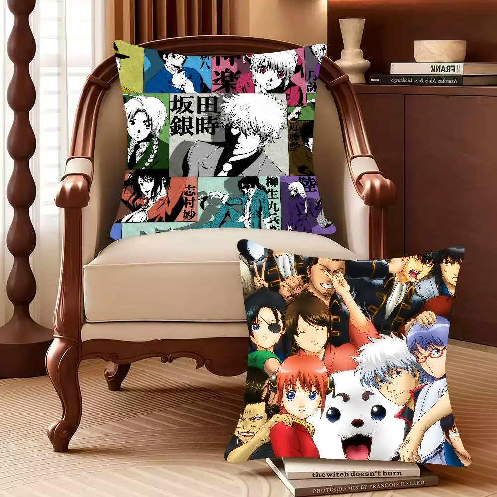 

bilibili Anime G-Gintama Pillow Case Decor Protective Covers Comfortable soft for Sofa Living Room Home office