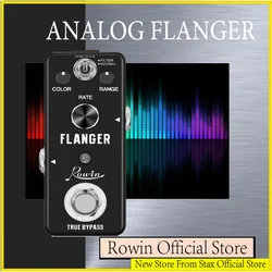 Rowin LEF-312 Pure Analog Flanger Guitar Effect Pedal With Static Filtering True Bypass Full Metal Case