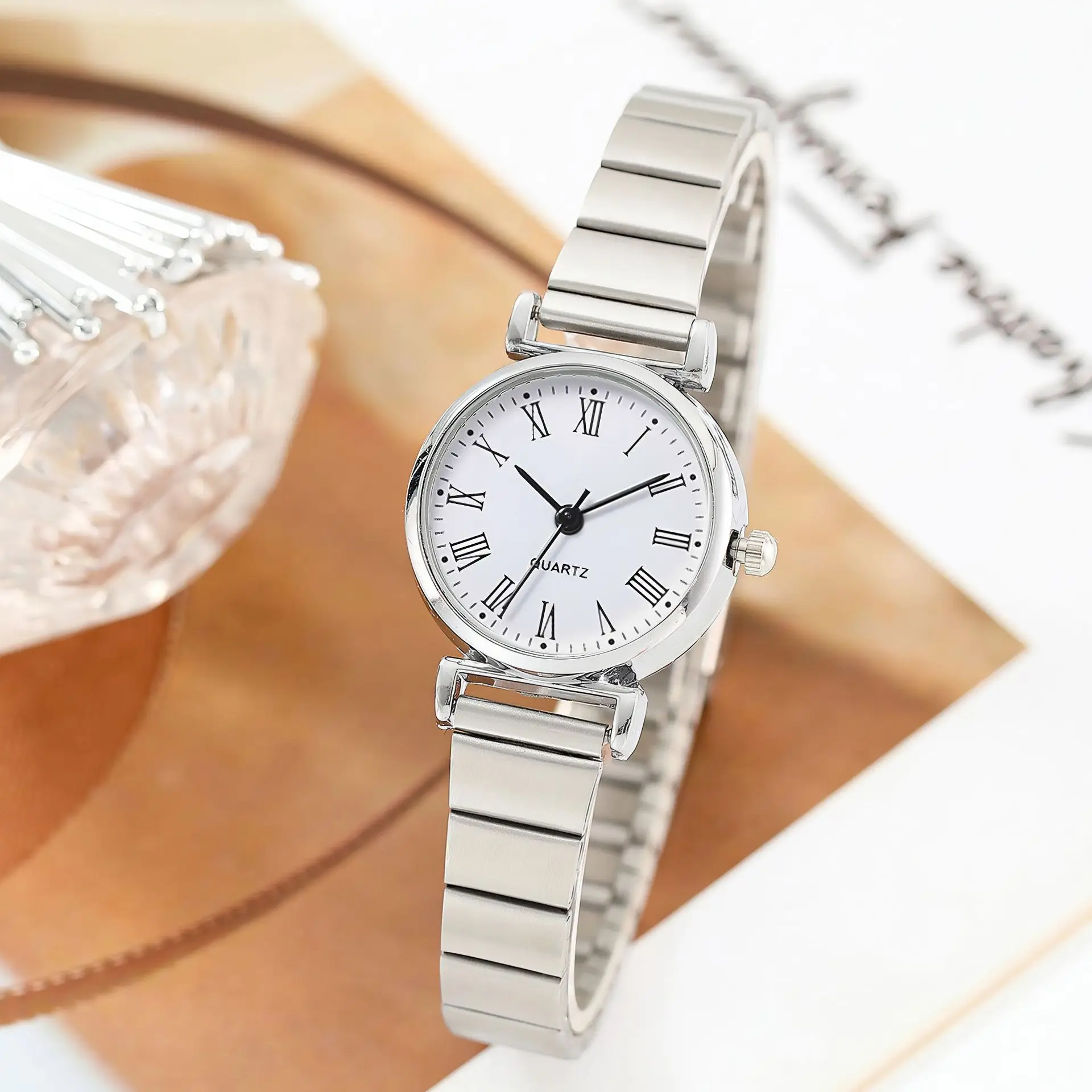 여성용 클래식 우아한 하이 퀄리티 디자인 쿼츠 시계, 심플하고 화려한 고급 니치, 럭셔리 스타일, 신상