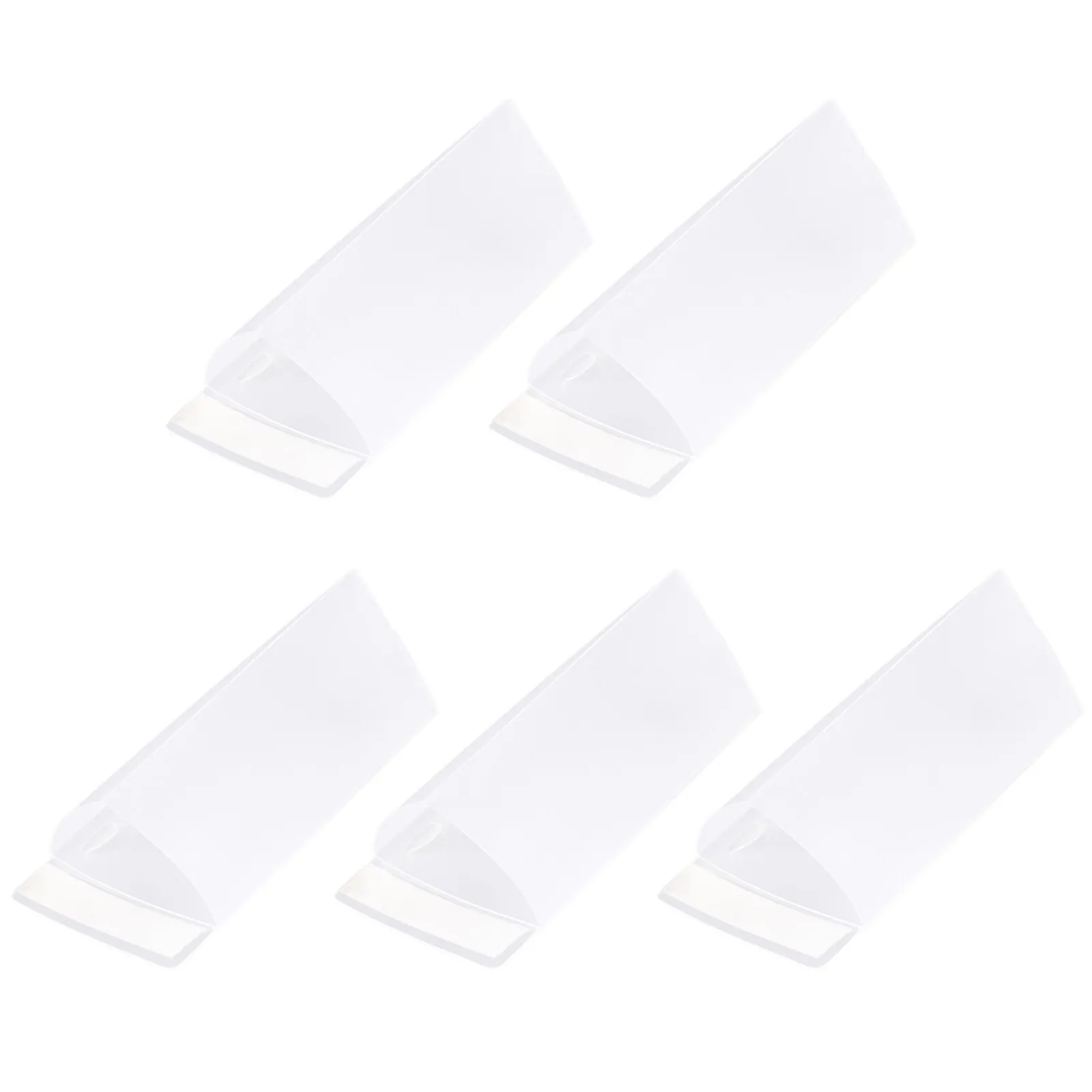 5Pcs Pen Holder Set Light Plastic Monitor Bottom Attachable Desk Wall Mount Pencil Case Stationery Storage Case