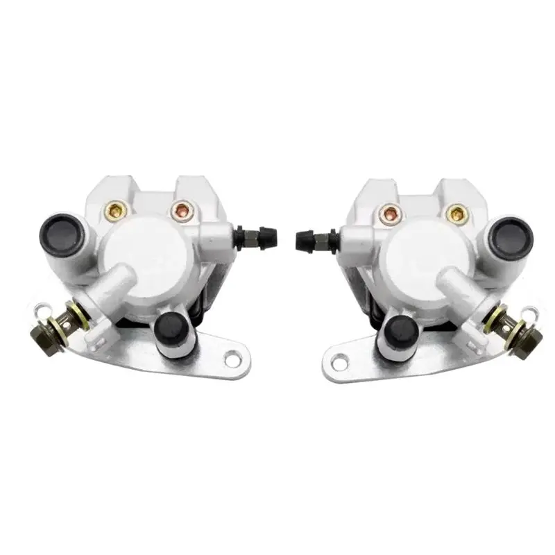 A73Q-2Pc Motorcycle ATV Front L+R Brake Caliper For ATV Quad Banshee Kodiak Grizzly YFM350 YFM400 YFM450 Raptor YFM660