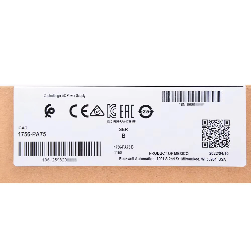 2022 Neues AC-Netzteil AB 1756-PA75 /B mit Fabrikdichtung