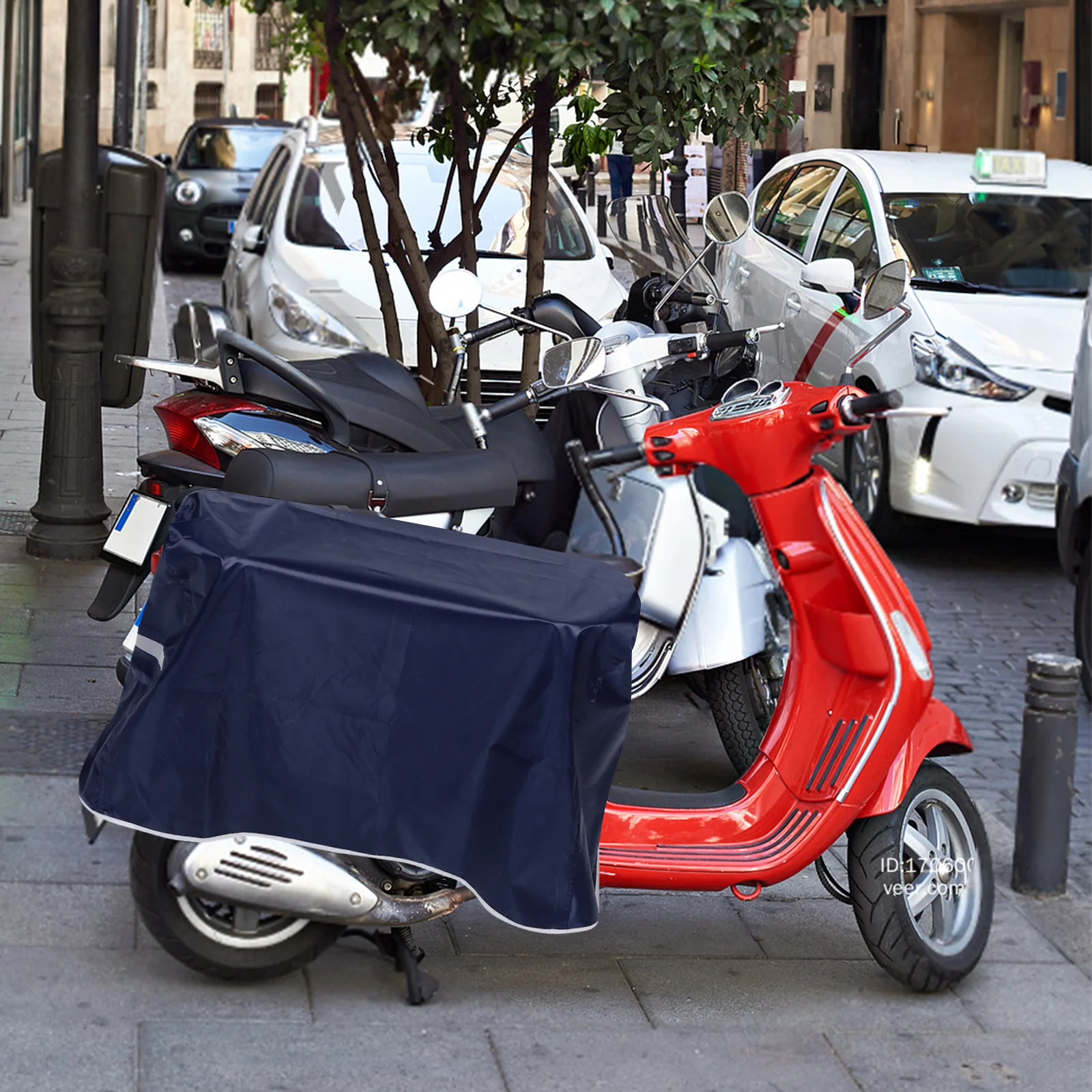 

Сверхмощный водонепроницаемый чехол для мотоцикла, защита заднего сиденья электрического скутера, утолщенный дождевик для мопедов и мобильности