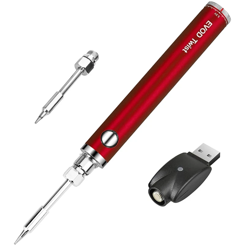 

BEAU-Portable Cordless Soldering Iron For Small Tin Soldering Repair Electronic Component Tools Temperature Adjustable