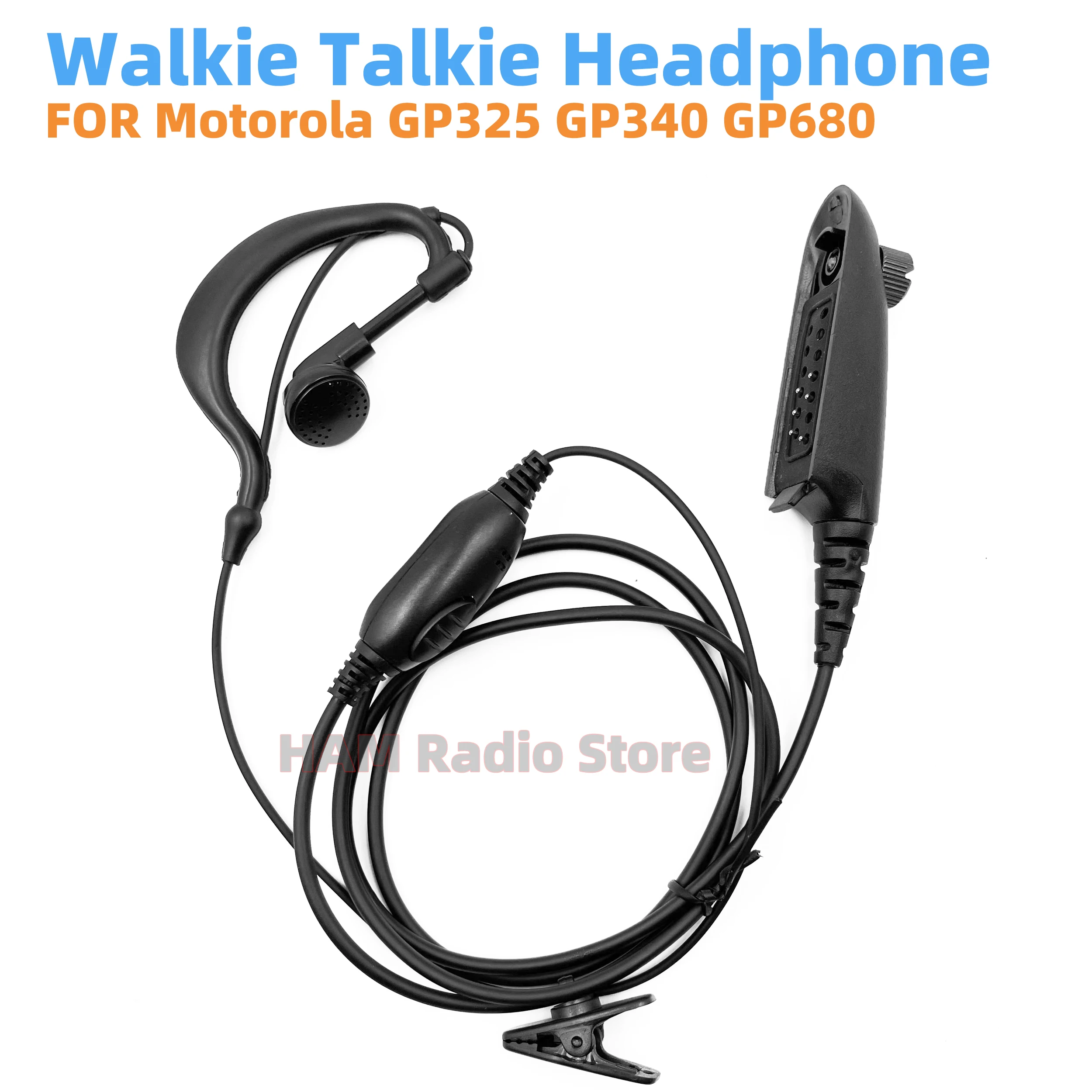 Earpiece Mic Headset For Motorola GP328 GP338 GP340 GP360 GP640 GP650 GP680 HT750 HT1250 Ptx760 MTX900 MTX950 Radio