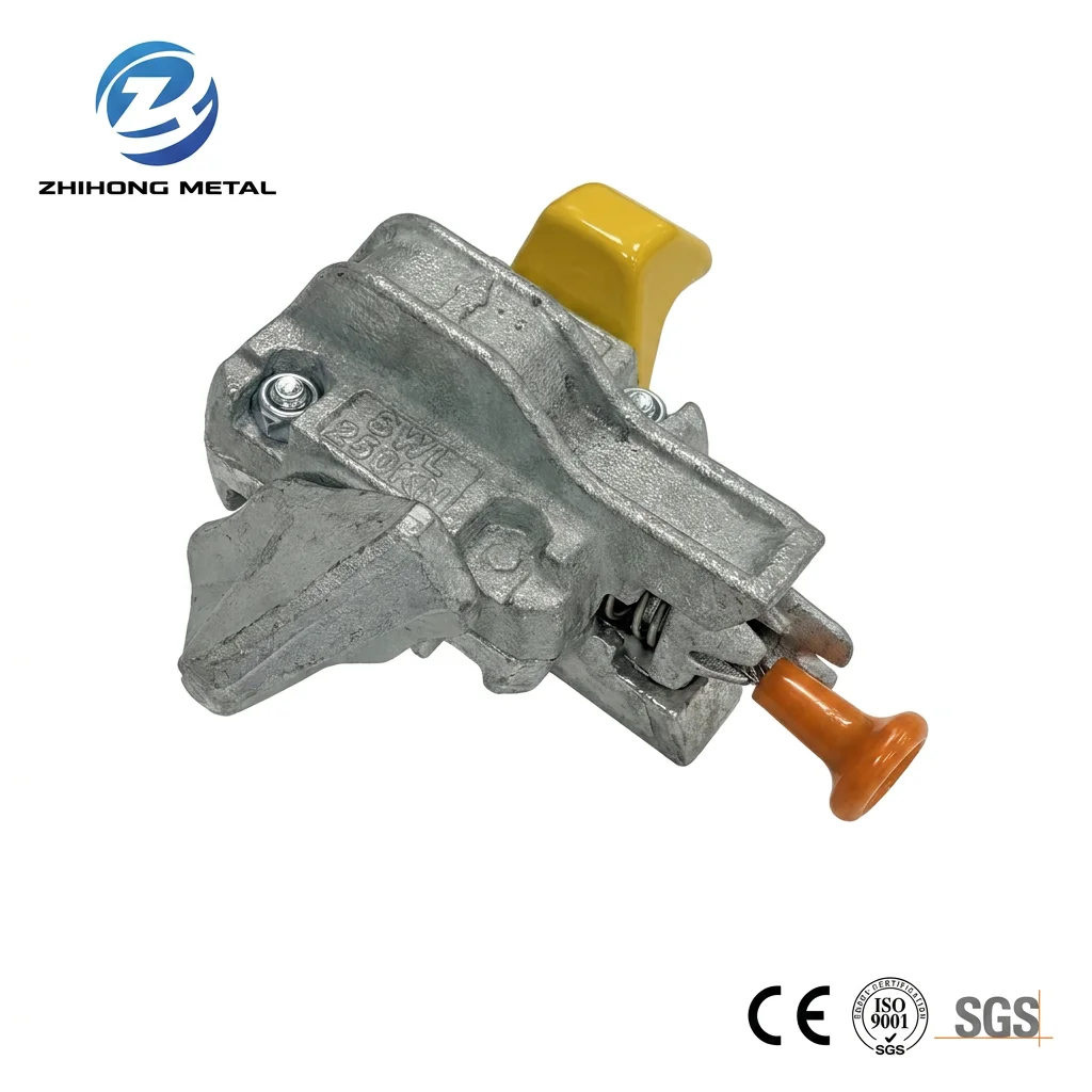 Reliable Semi-automatic Twist Lock for Container Stacking | Safety Locking System High Tensile Forged Steel Hot Dip Galvanized