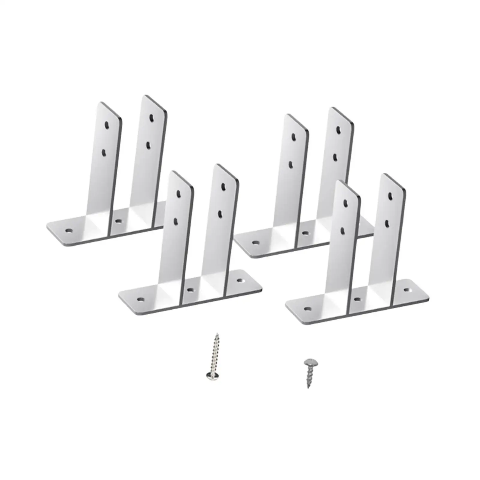 

Bathroom Partition Hardware U Shaped Metal Urinal Screen Holder Bracket Set for Public Restroom Maintenance