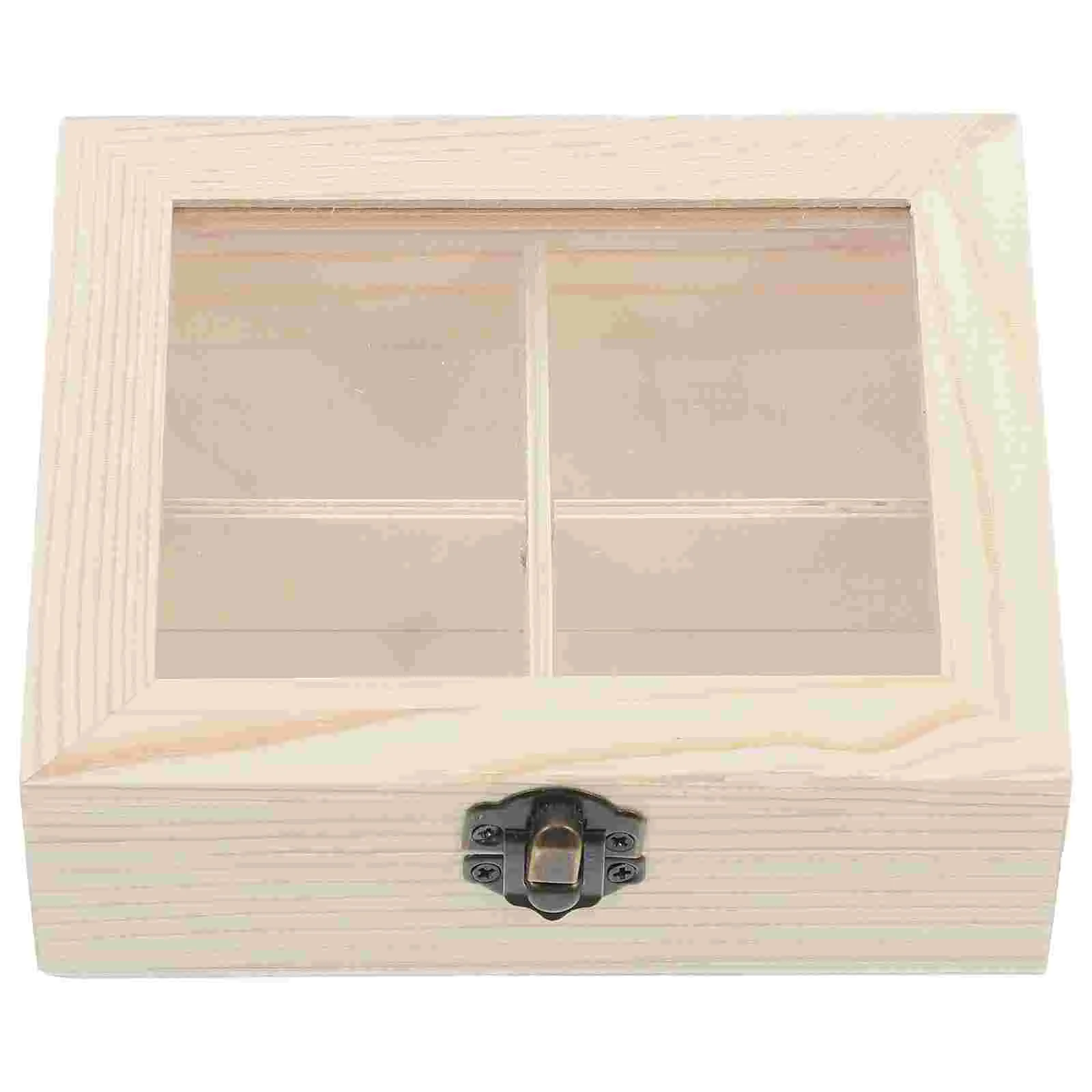 

Tea Bag Storage Box Bags Small Organizer Holder Dispenser Containers for Open The Window