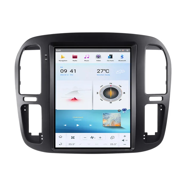 Android 13 Tesla Screen Navigation For Toyota Land Cruiser 100 LC100 For Lexus LX470 GPS Car Radio Multimedia Auto Radio Carplay