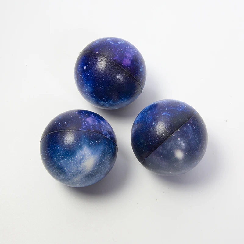 1Set Galaxy Stress Balls Stress Reliëf Bal Squeeze Angst Fidget Sensorische Ballen