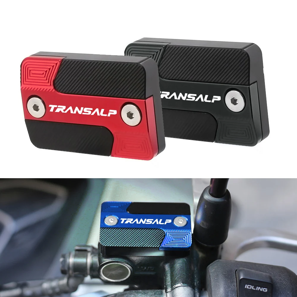 Para Honda Transalp 700 650 XLV 650XLV 700XLV cubierta de líquido de depósito de freno delantero 1 par de accesorios de motocicleta