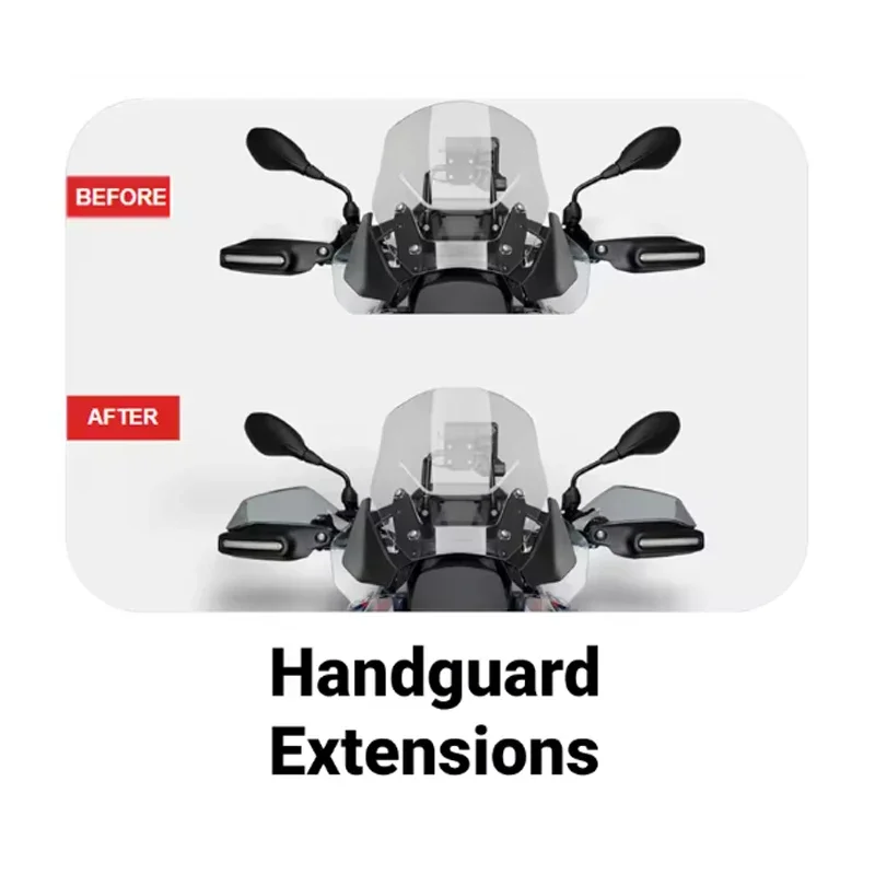 R1300GS Handguard Hand SHIELD Protector กระจกสําหรับ BMW R 1300 GS R1300 GS ผจญภัย ADV GS1300 2023 2024 2025