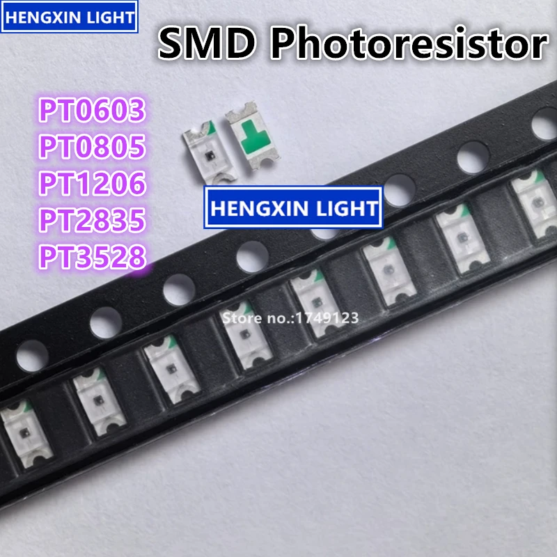 SMD Photoresistor PT0603 PT0805 PT1206 PT2835 PT3528 Sensor Environment-friendly Triode