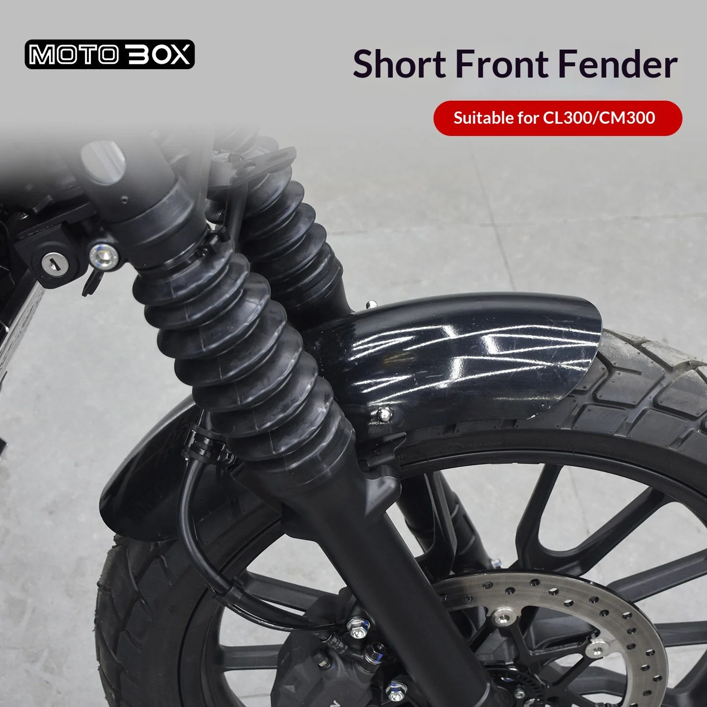 【Premium】For Honda CM300/CL300 modified with short front fenders, retro-style water-blocking and dust-removing accessories