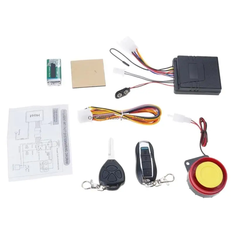 

Universal Anti Theft Alarm for Motorcycles High Sensitivity Waterproof ABS Design Enhanced Security