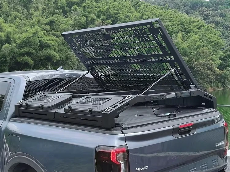 Universal Pickup Trucks Bed Luggage Car Modification Accessories Roll Bar Backrack Cage Adjustable Multi-Function Roof Rack