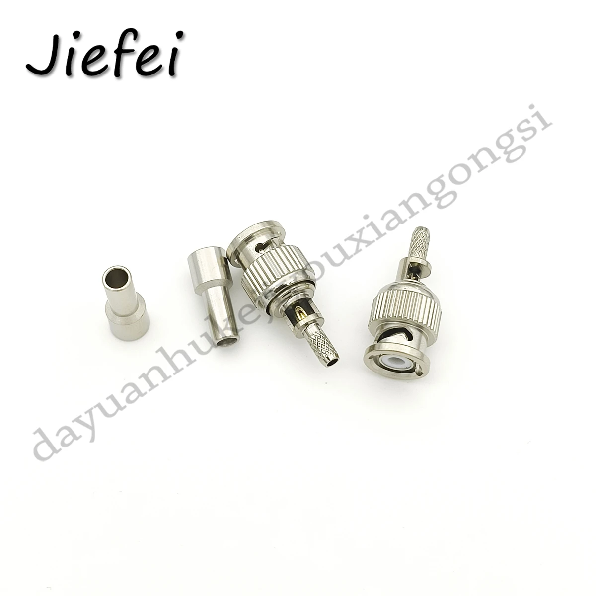 100Pcs 50 ohm Mini BNC mini-BNC miniBNC Q6 Male Crimp for RG174 RG316 RG179 LMR100 Window Connector Adapter