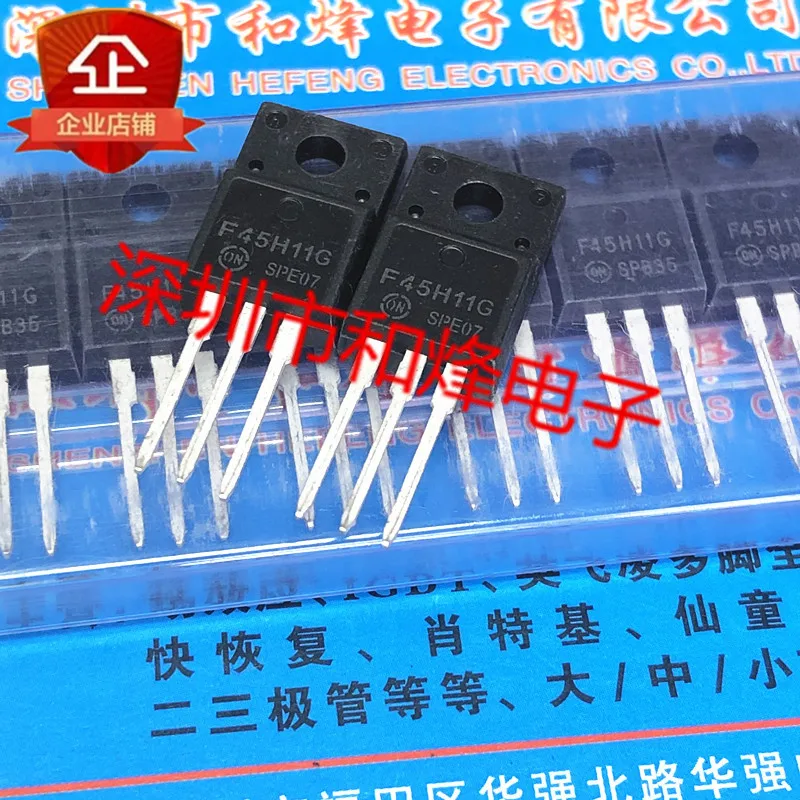 5PCS-10PCS MJF45H11G F45H11G TO-220F 80V 10A New And Original On Stock