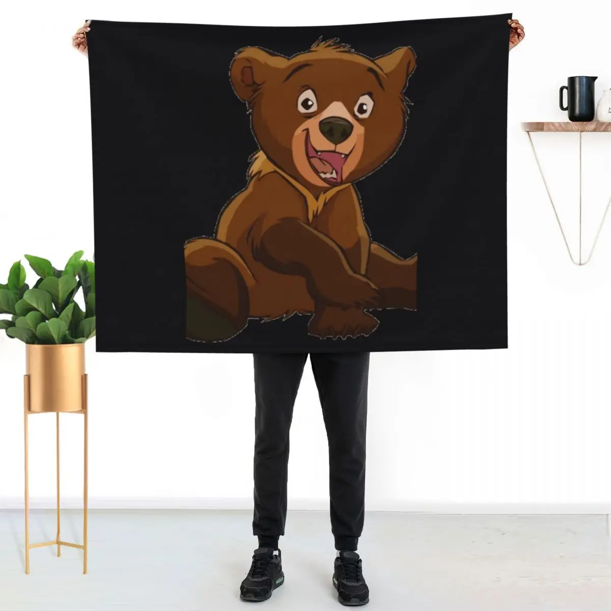 Koda Brother Bear \t \t Throw Blanket Cozy Throw Blanket for Bed Sofa Chair