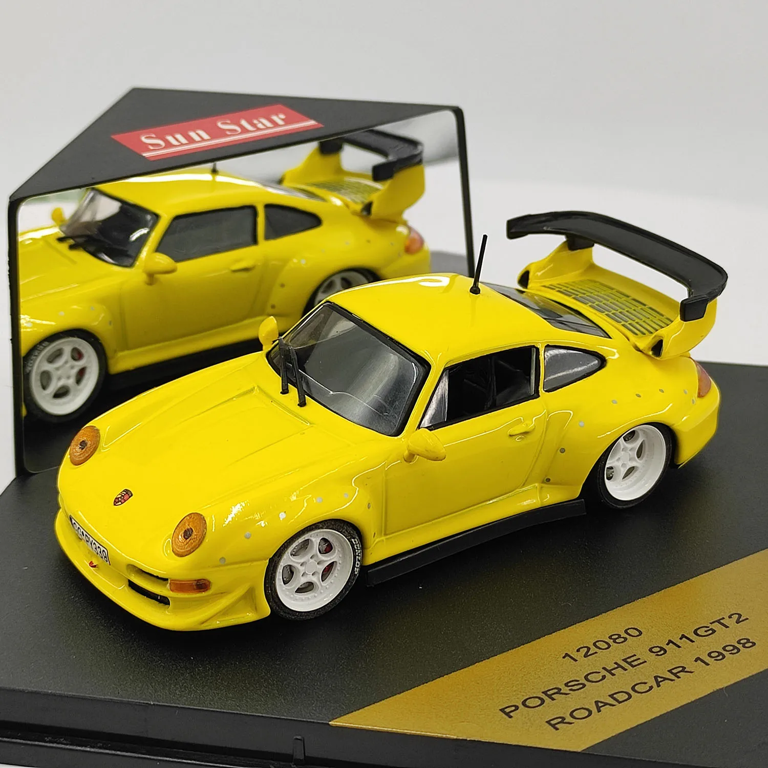 

Дефектная литая под давлением SUN STAR масштаб 1:43 Porsche 911 GT2 ROADCAR 1998 г., модель автомобиля из сплава, Коллекционная игрушка, подарок, сувенирный дисплей