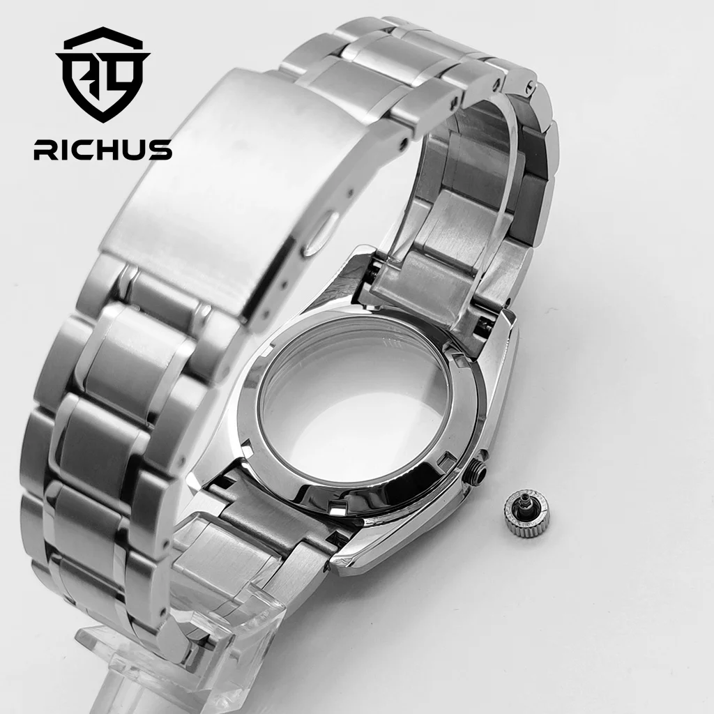 RICHUS นาฬิกา 36 มม.นาฬิกา Sapphire Glass Fit NH34 NH35 NH36 ETA2824 PT5000 Miyota8215-DG นาฬิกาอุปกรณ์เสริม