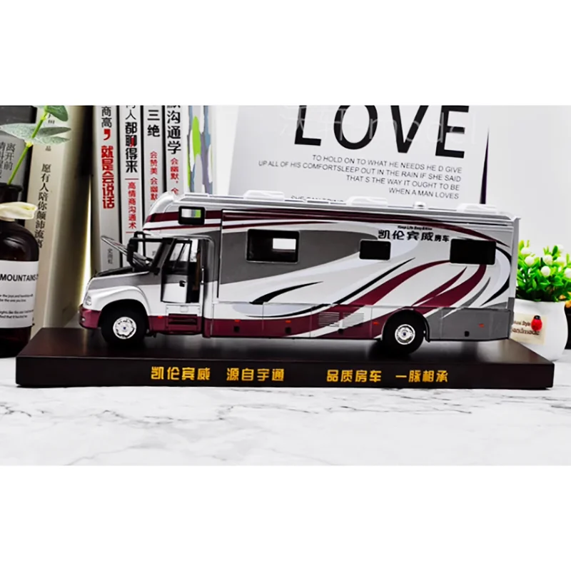 Diecast 1:42 Scale Alloy ZK5180 Multi functional RV Car Model Finished Product Simulation Toy Collection Gift Static Display