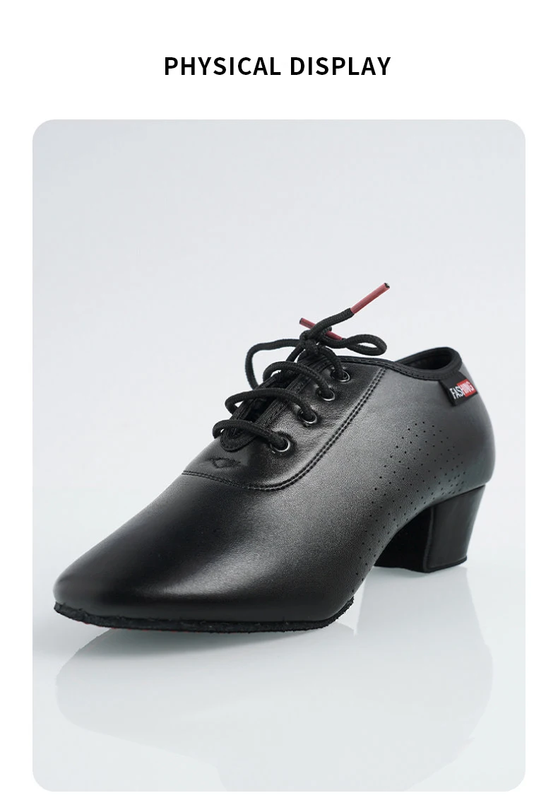 Professionelle lateinamerikanische Tanzschuhe für Herren und Jungen, weiche Sohle, moderner Tango, Salsa, Rumba, Ballsaal, Übungs-Performance-Schuhe – Detail 4