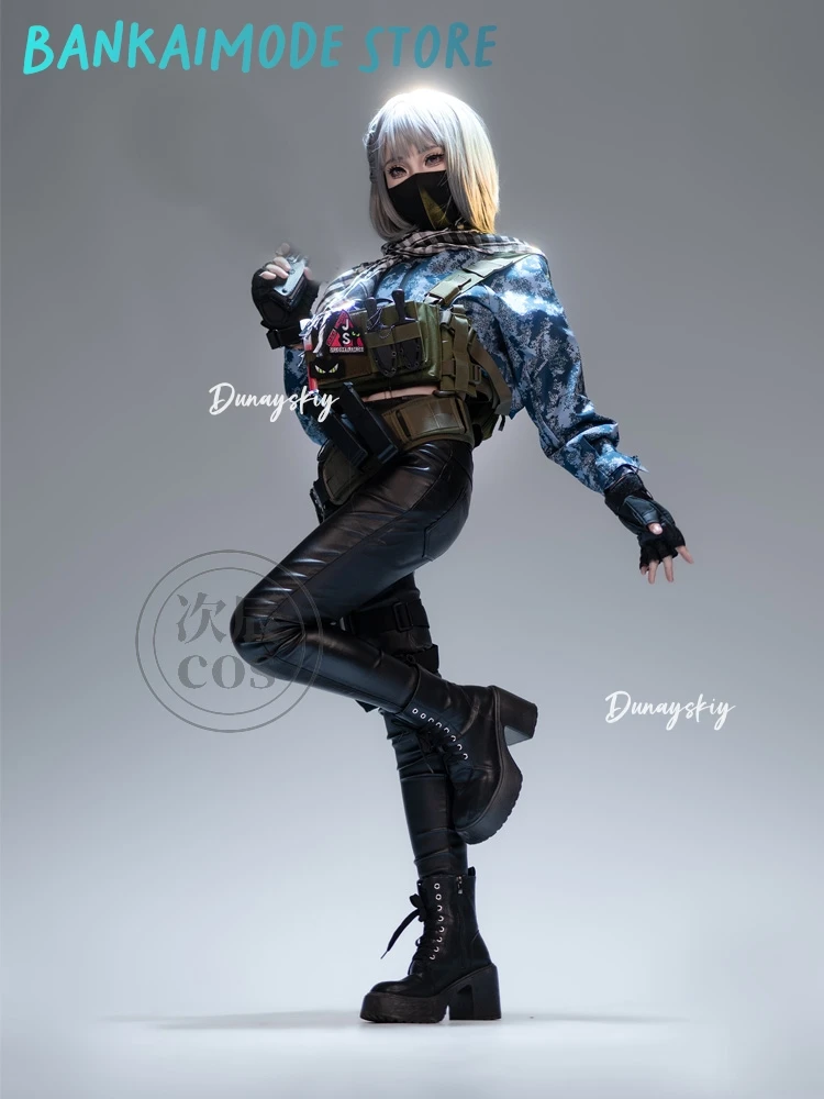 لعبة دلتا فورس ماي شياوين كوسبفريه زي تكتيكات القوات الخاصة إخضاع للجنسين الزي هاكر مخلب لعب الأدوار شعر مستعار الأحذية الدعاوى