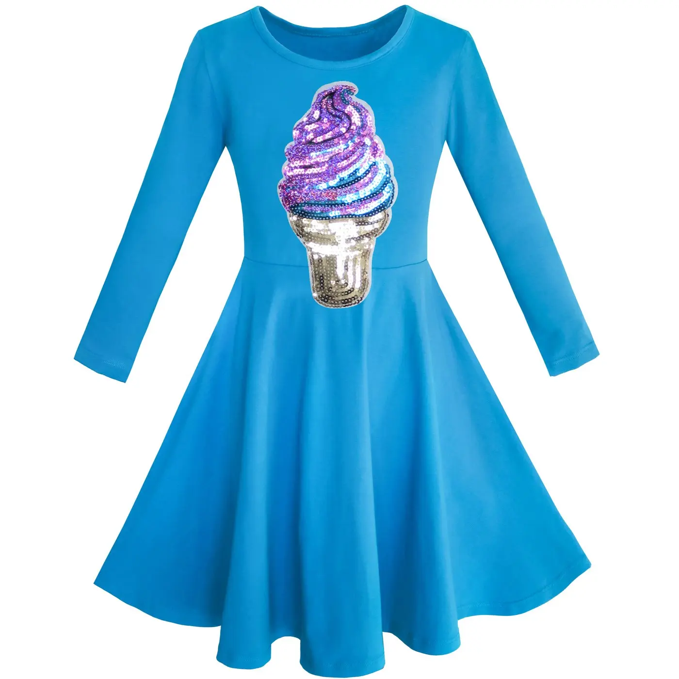 Girls Dress Owl Ice Cream Butterfly Sequin Everyday Dress