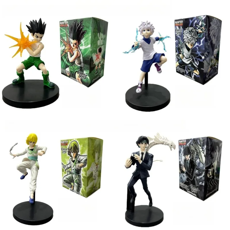 Anime Hunter X Hunter Series Boxed Model Toy Cartoon Character Killua Gon Creativity Exquisite Figure Desktop Toy Birthday Gift