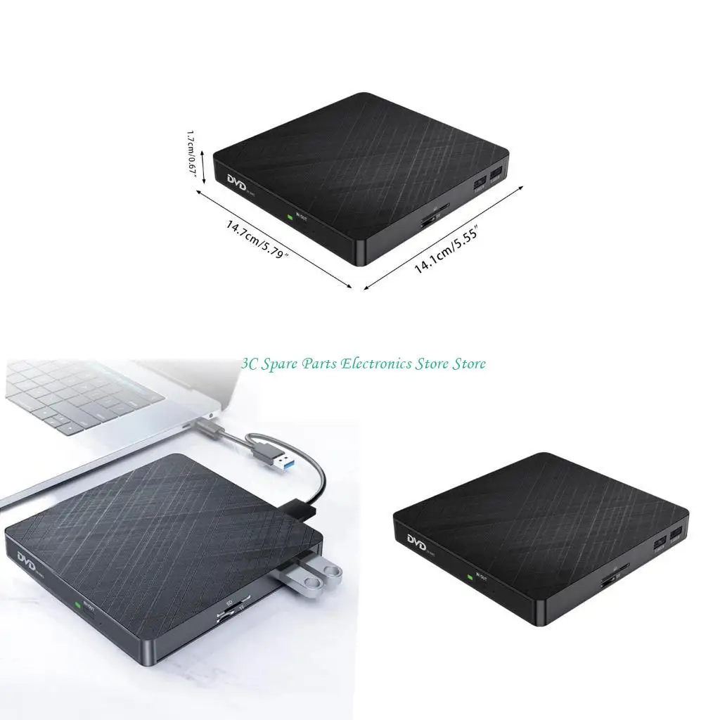 

SZ двойной USB тонкий внешний DVD VCD записывающий привод для записи Reader Playe