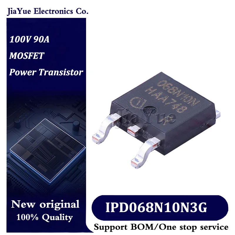 

5pcs/lot 100% New Original Chips IPD068N10N3G TO-252-3 100V 90A MOSFET Field effect tube Power Transistor IPD068N10N3 G