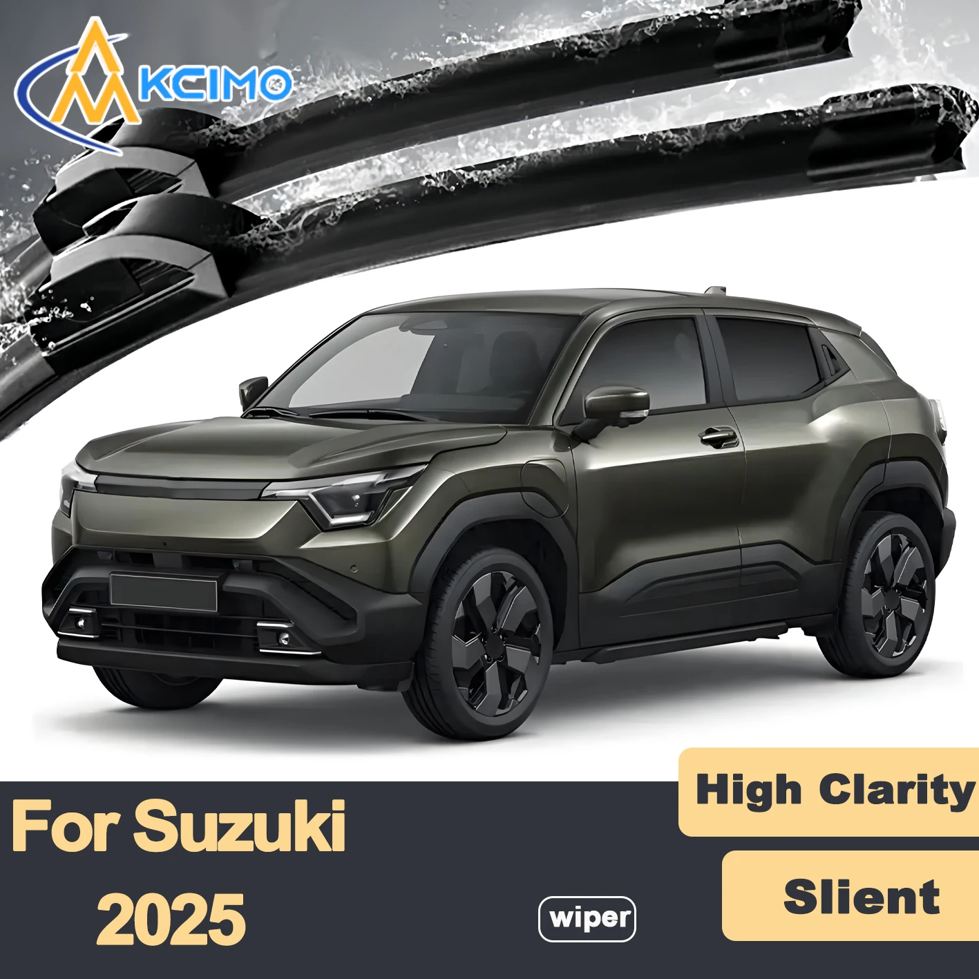 

Premium Rubber Durable Silent Windshield Wiper Blades 2pcs for Suzuki e Vitara 2025 Toyota Urban Cruiser Front Wiper Blades Set