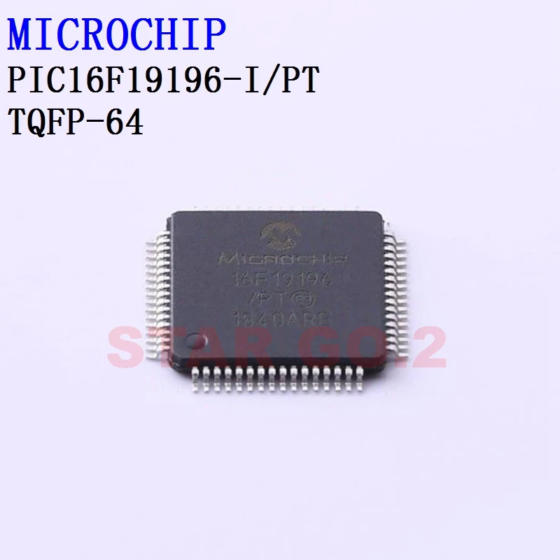 

2PCSx PIC16F19196-I/PT TQFP-64 MICROCHIP Microcontroller