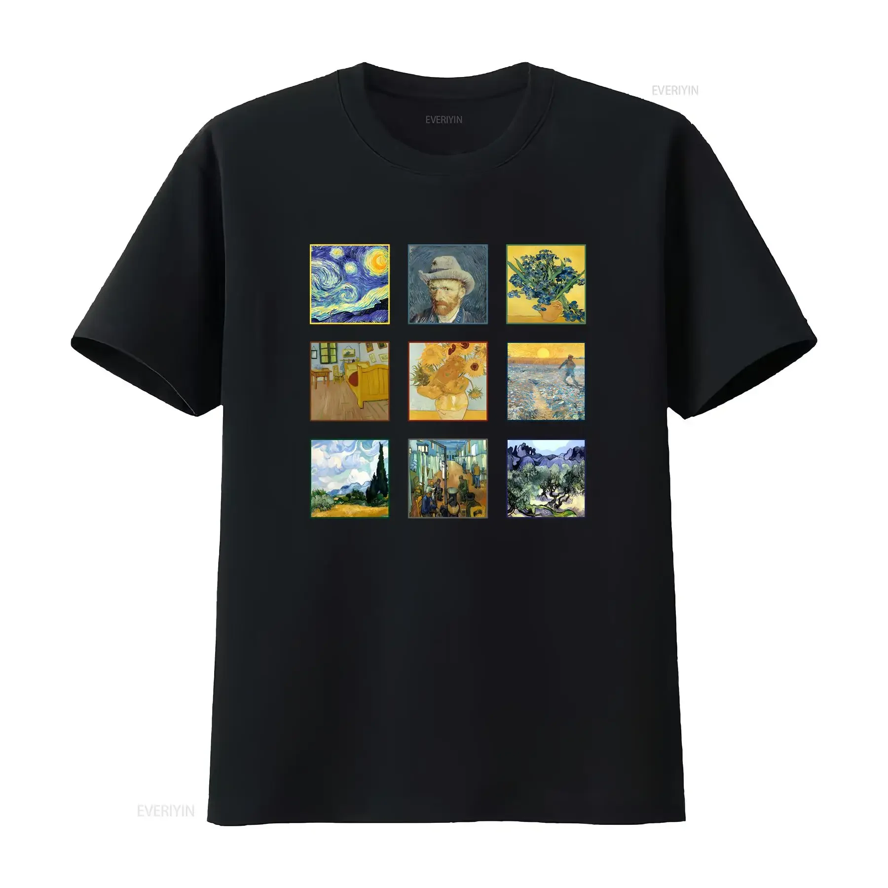 

Винсент Ван Гог футболка одежда подсолнухи Art PrinT винтажный стираный топ для повседневной носки мягкий стильный удобный дышащий