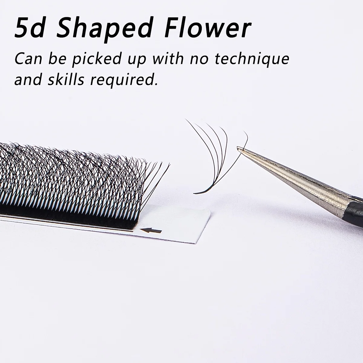 Automatische Blüte W-Form Bloom 3D 4D 5D 0,07 mm C/D Curl Mix Tray 8–15 mm vorgefertigte Fächer Wimpernverlängerungen natürlich weich