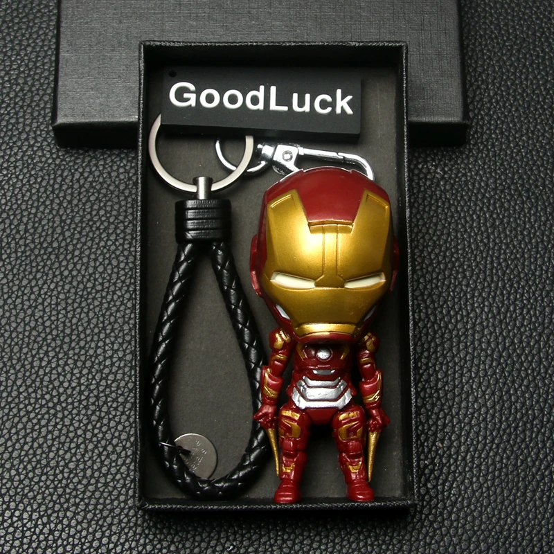 Creatieve cartoon beeldje Batman hanger rugzak hanger trendy coole auto sleutelhanger hanger cadeau voor mannen en vrouwen