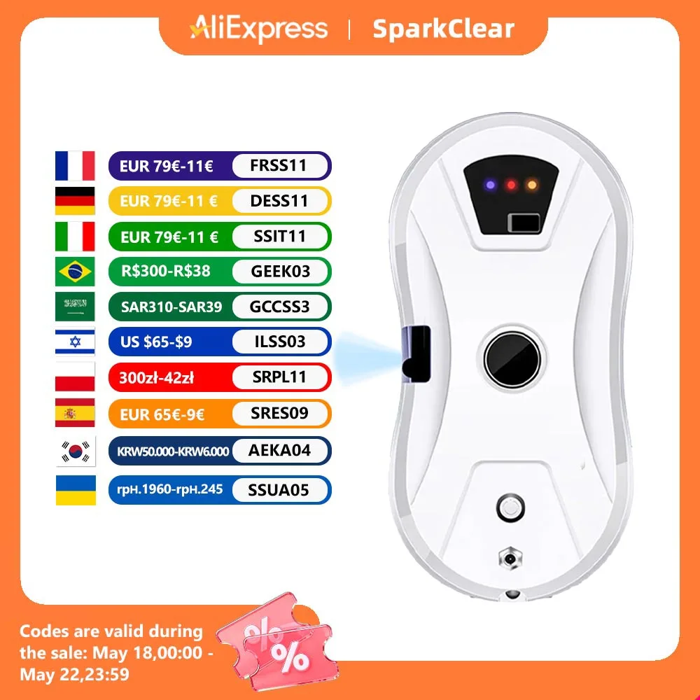 

Intelligent Electric Window Cleaning Robot Automatic Water Spray Glass Washer Robotic with Remot Control Windows Washing Cleaner