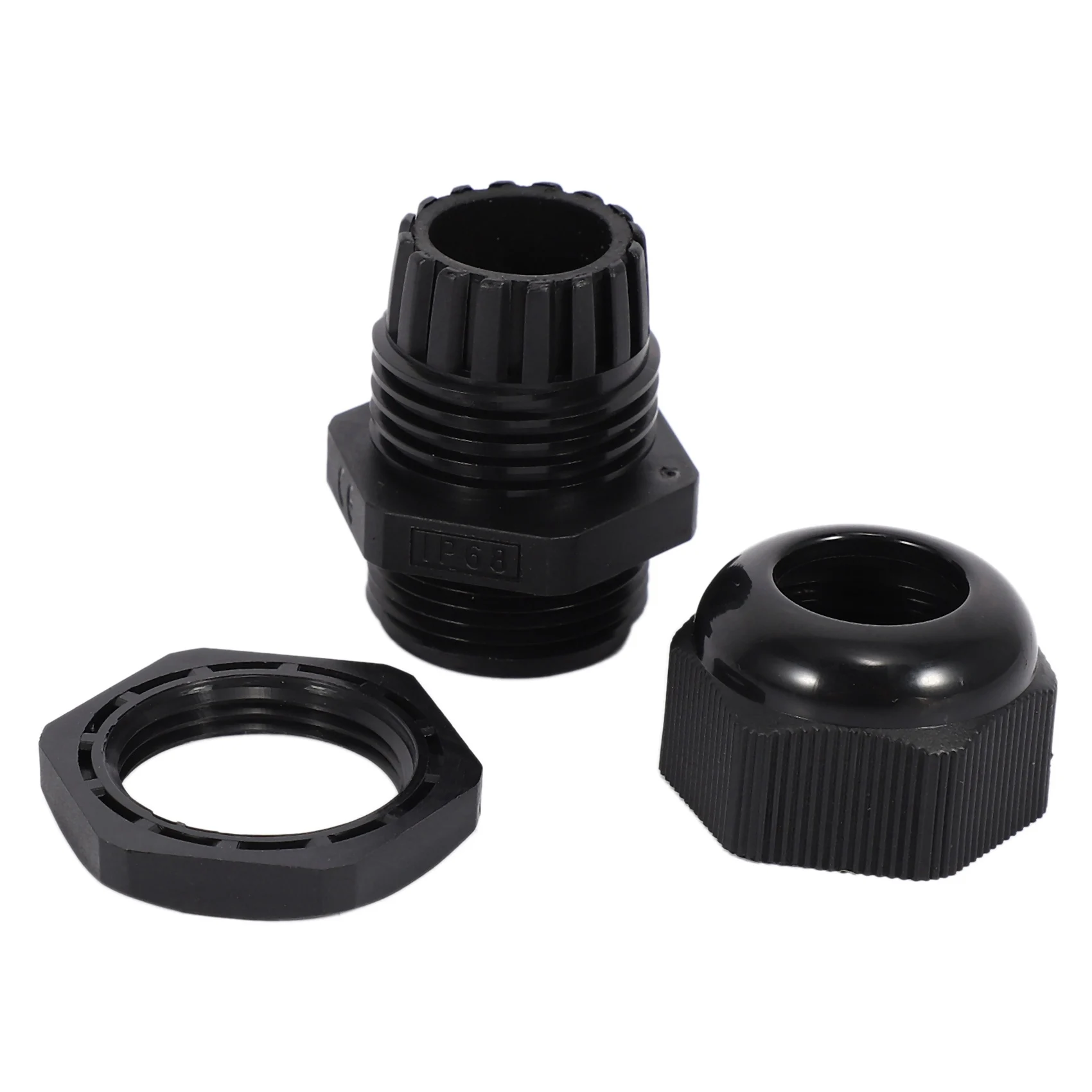 YLS-48 Pcs Plastic Waterproof Adjustable 3.5 - 13Mm Cable Gland Joints, PG7, PG9, PG11, PG13.5, PG16, Pack Of 24