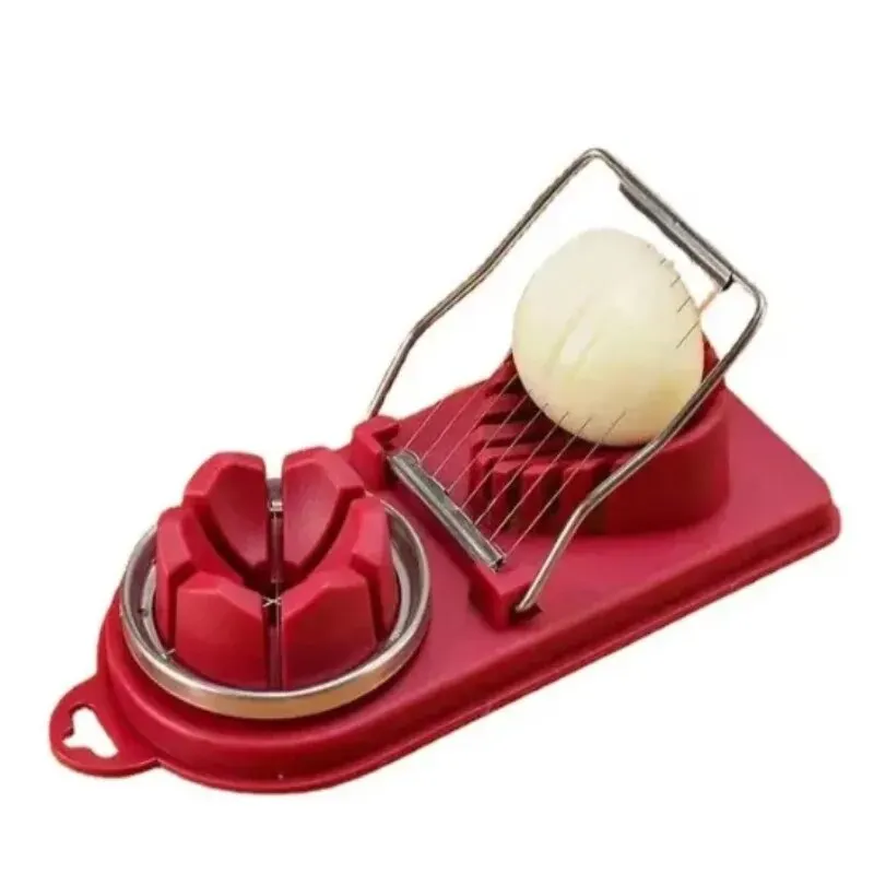 Multifunctional Egg Slicers Stainless Steel Slicer Fancy Splitter Egg Cutting Tool Home Two In One Egg Cutter Kitchen Gadgets image 6
