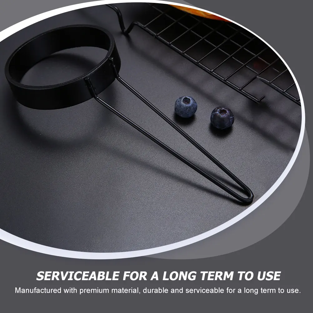 

Stainless Steel Egg Ring Nonstick Breakfast Egg Mold for Omelette Pancake Fritters Long Handle Kitchen Tool Reusable Cooking