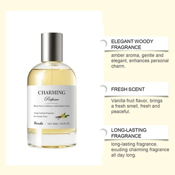 Roxelis Amber Vanilla Fragrance Spray Long Lasting Fresh Elegant Deodorant Daily Scent 2