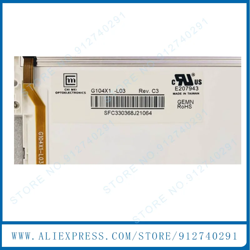 

G104X1-L03 Оригинальный 10,4-дюймовый G104X1 L03 промышленный TFT ЖК-экран, панель 1024 (RGB) × 768