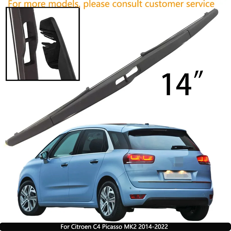 

For Citroen C4 Picasso MK2 2014-2022 Car Accessories 14" Rear Windshield Windscreen Washer Wiper Blade