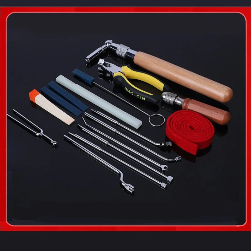 Piano tuning tool set Foreign trade telescopic curved rod piano tuning wrench stop leather fork stop stick stop tape