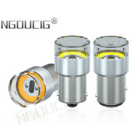 NGOUCIG 12V 24V R5W Led Bulb P21W 1156 Lamp 1157 BA15S P21/5W BAY15D Strobe Flash Flashing Brake Reverse Car Parking Light Truck
